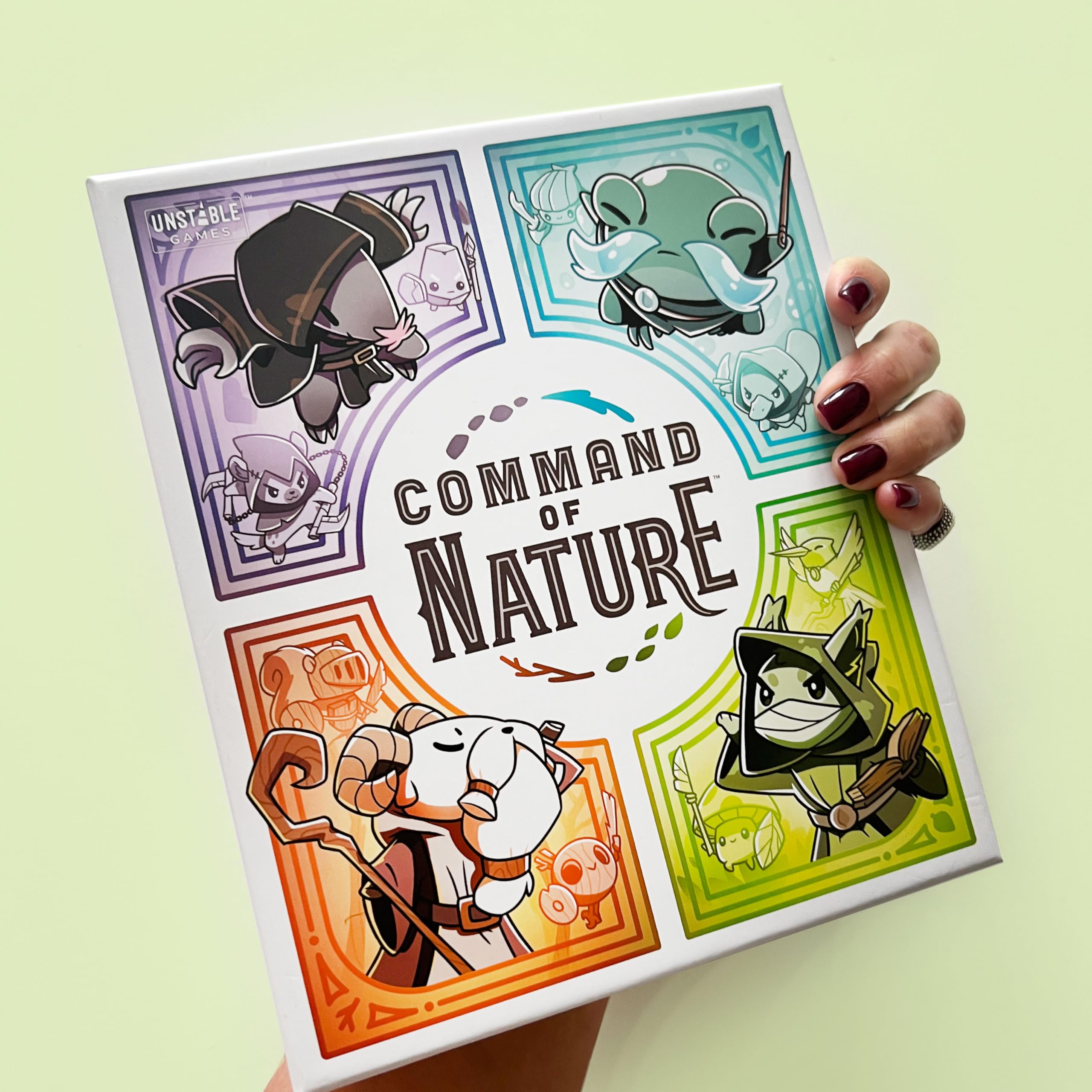 Asmodee Command of Nature gioco da tavolo deck building elementali