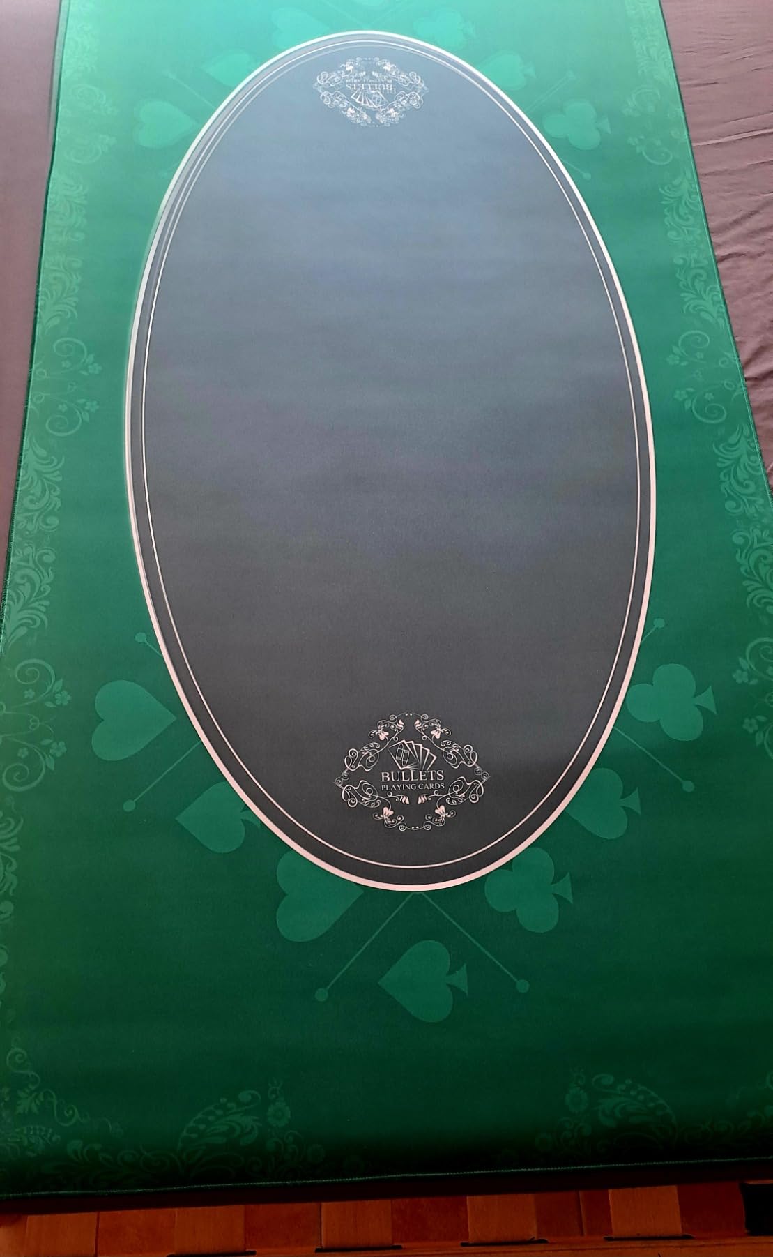 Cards&Co Tappeti neutri Bullets tappeto poker verde 160x80