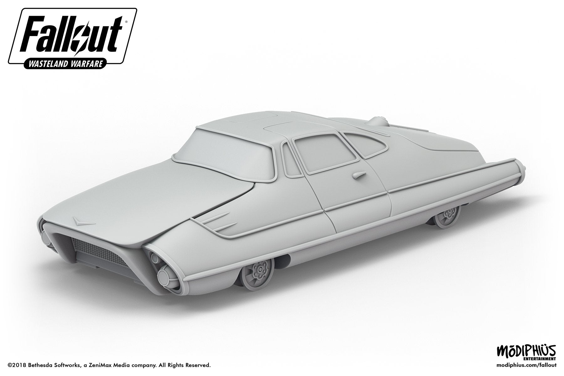 Modiphius Fallout Wasteland Warfare Corvega Coupe file STL
