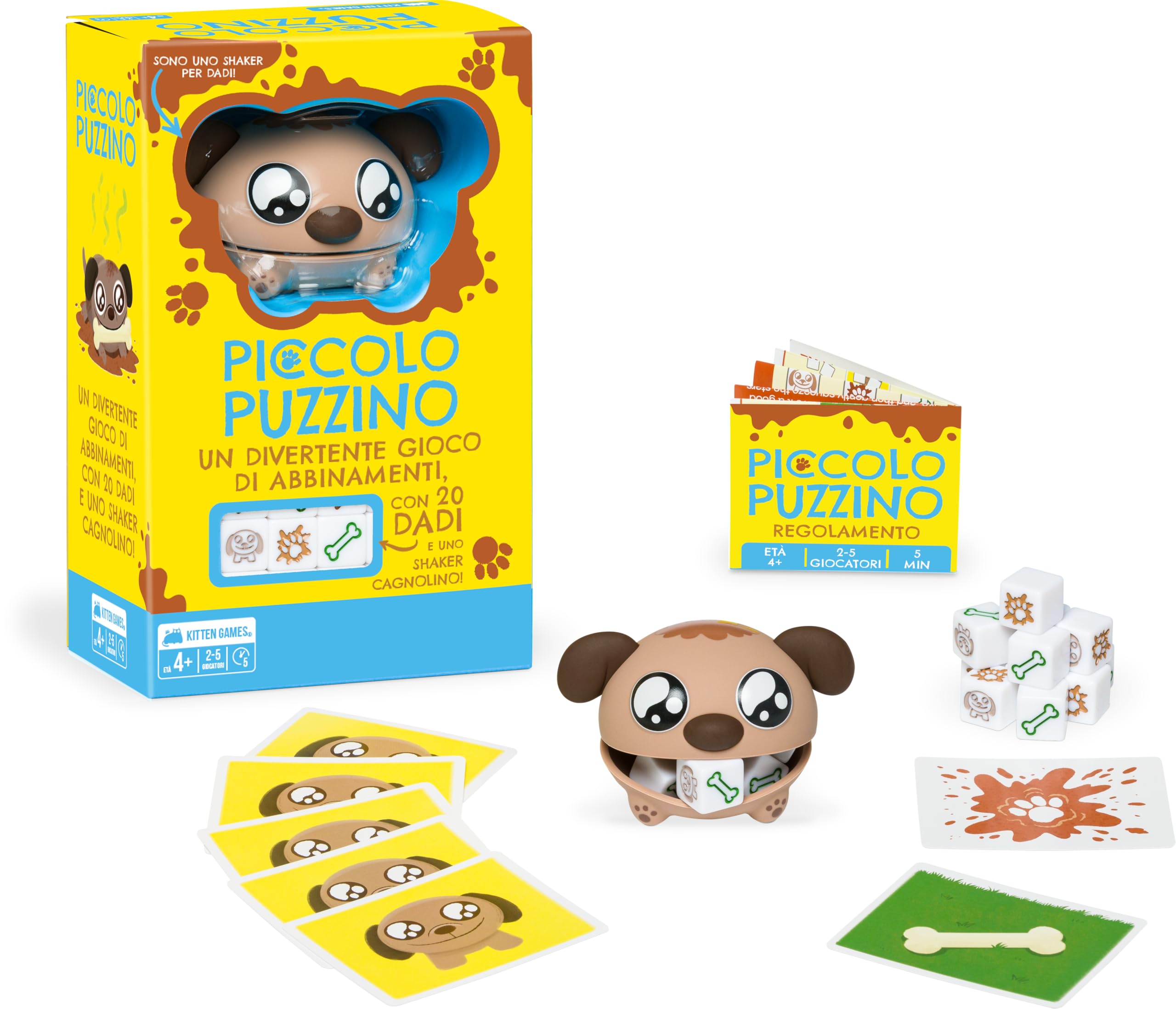 Asmodee Piccolo Puzzino gioco da tavolo bambini con dadi 4+ anni
