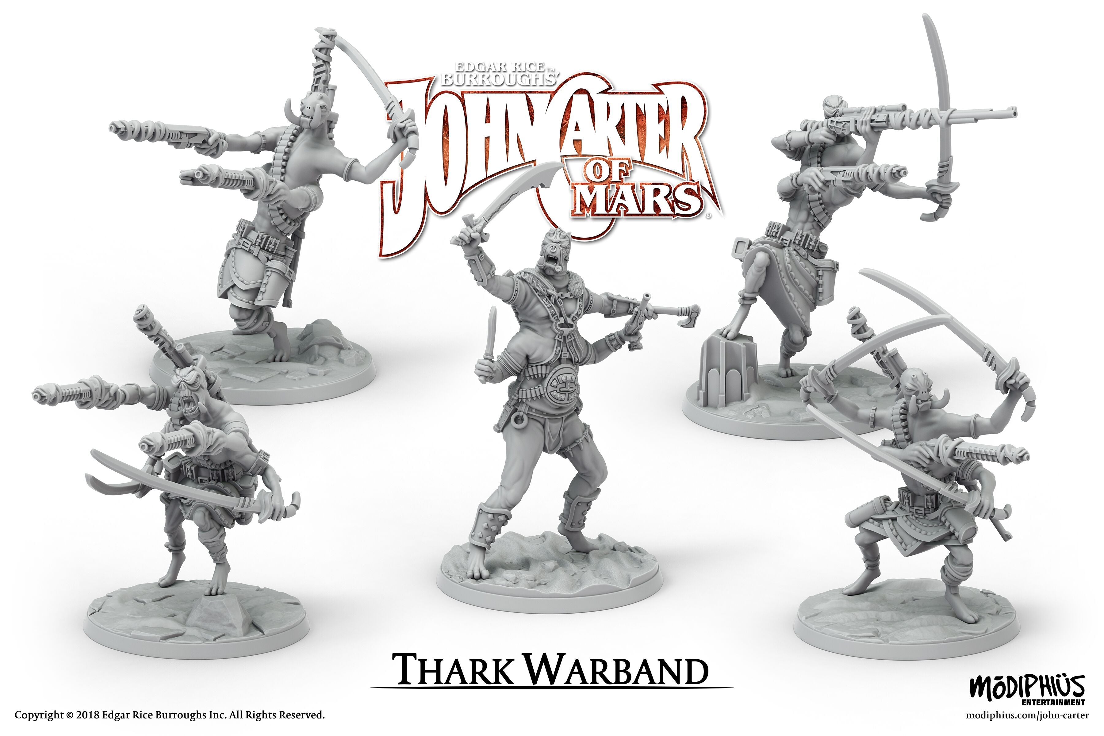 Modiphius John Carter of Mars Thark Warband Miniatura File STL 32mm