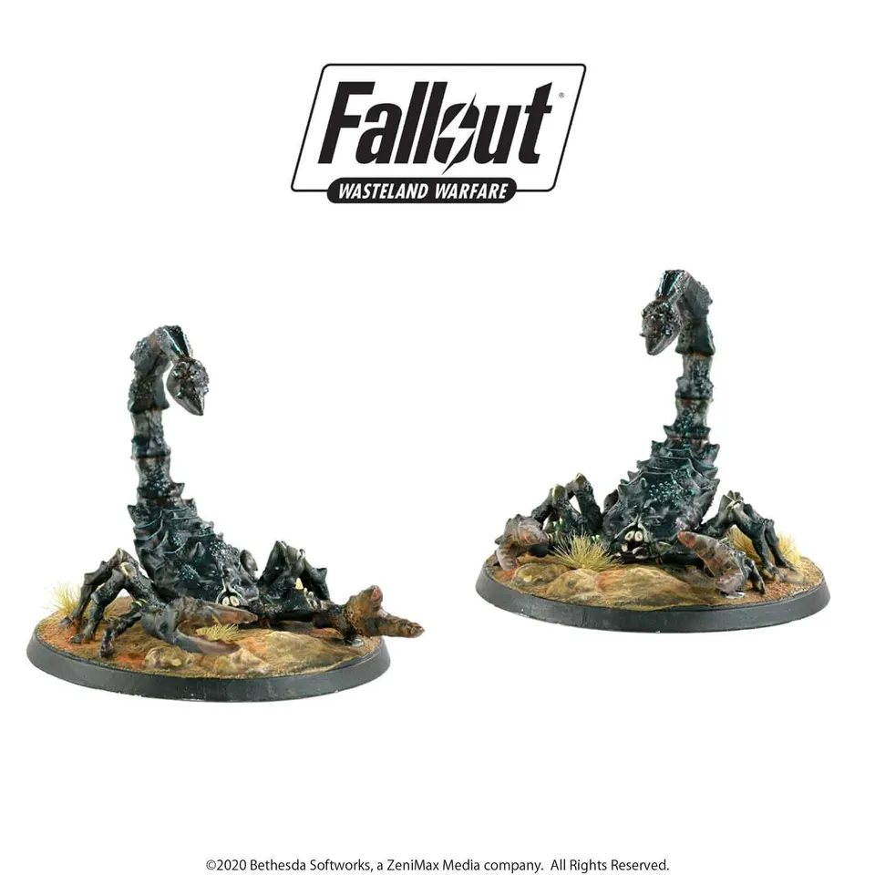 Modiphius Fallout: Wasteland Warfare Radscorpions creature 2 pezzi