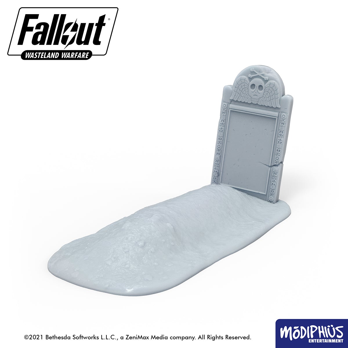 Modiphius Fallout Wasteland Warfare Graveyard scenario STL