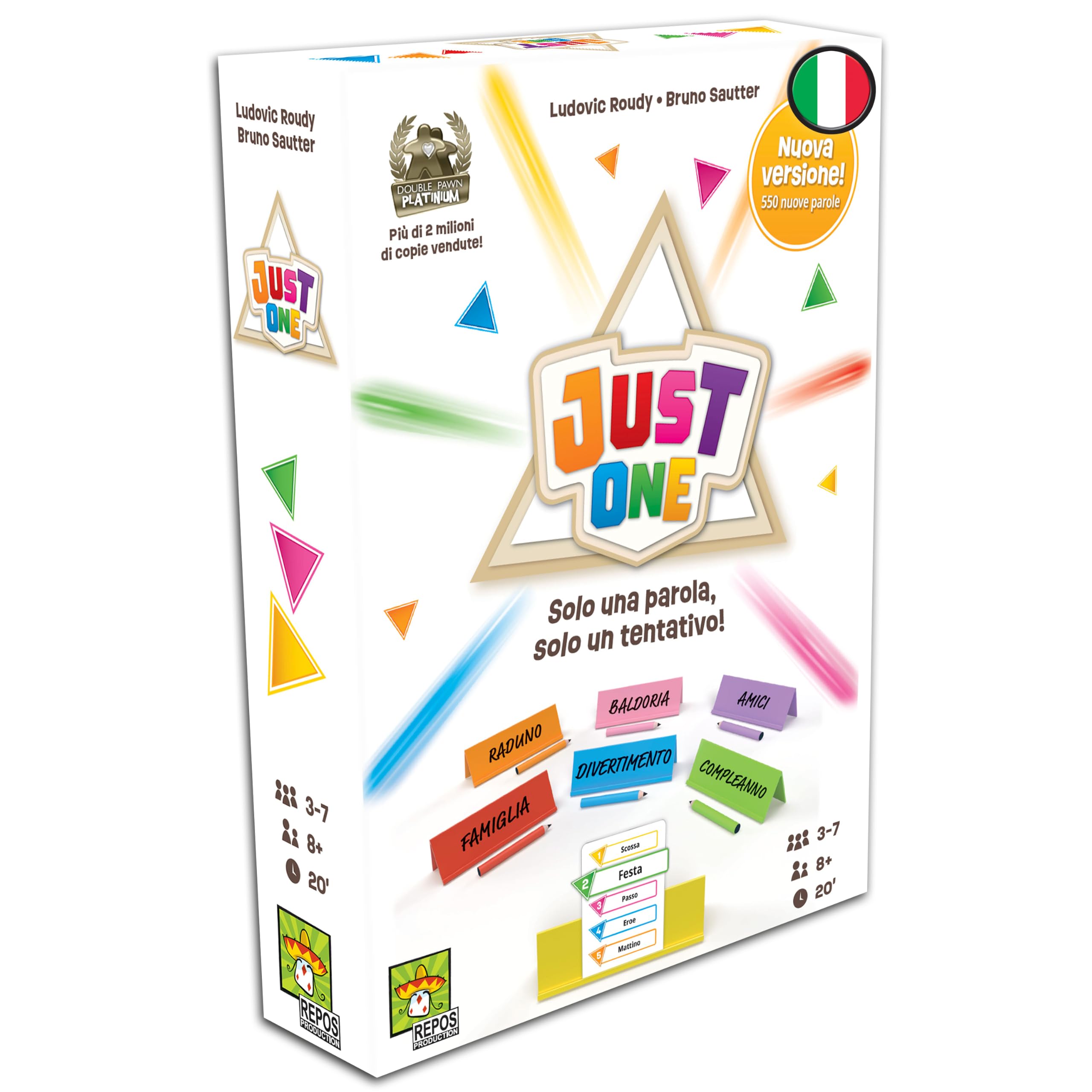 Asmodee Just One Party Game Cooperativo Parole 3-7 giocatori