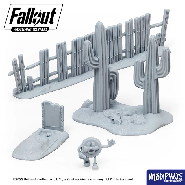 Modiphius Fallout Wasteland Warfare STL Sampler file stampa 3D