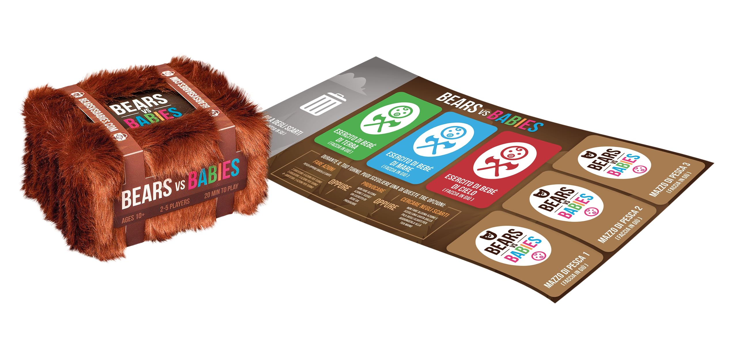 Asmodee Bears vs Babies gioco carte party 2-5 10+ anni