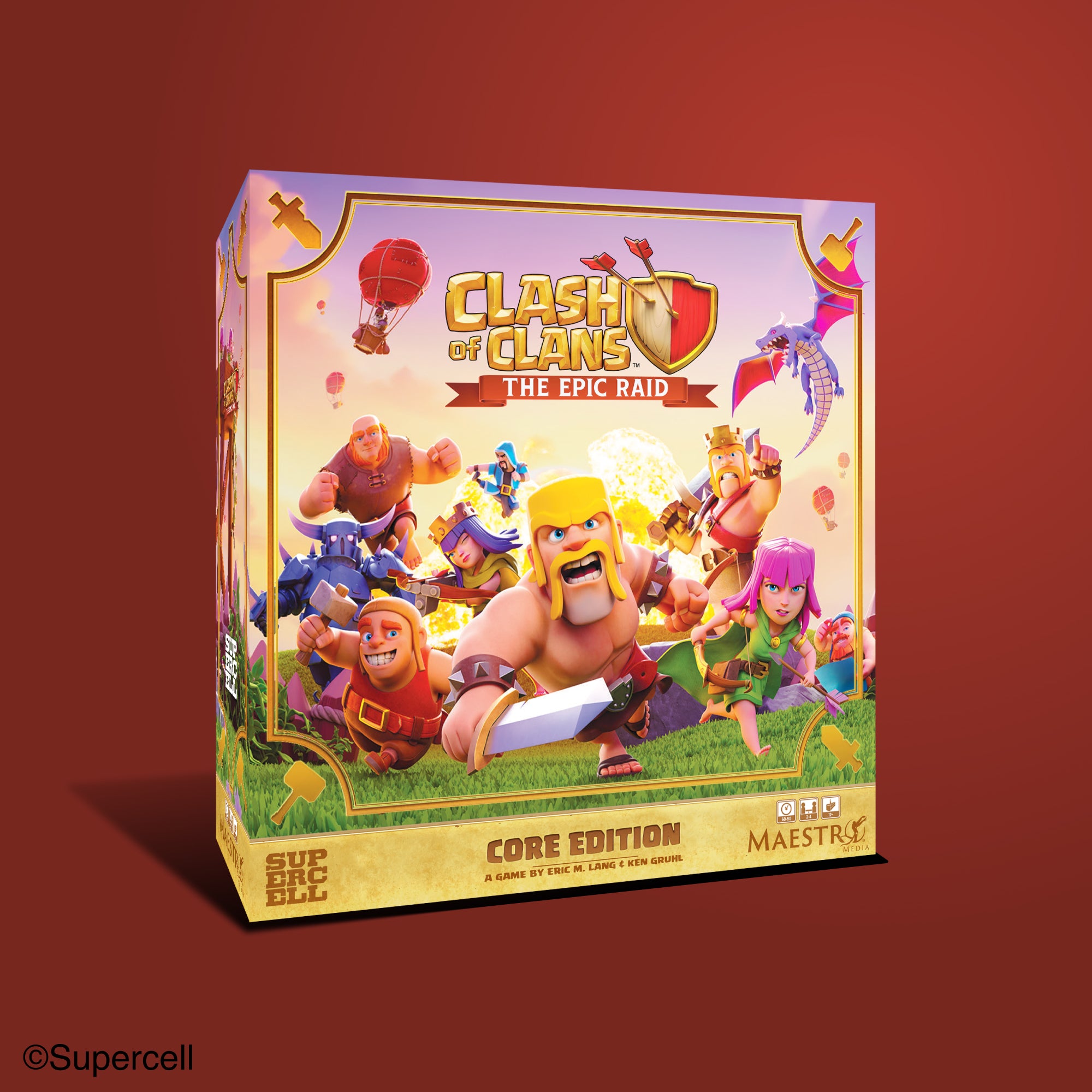 Maestro Media Strategy Clash of Clans Epic Raid gioco tavolo Core Edition