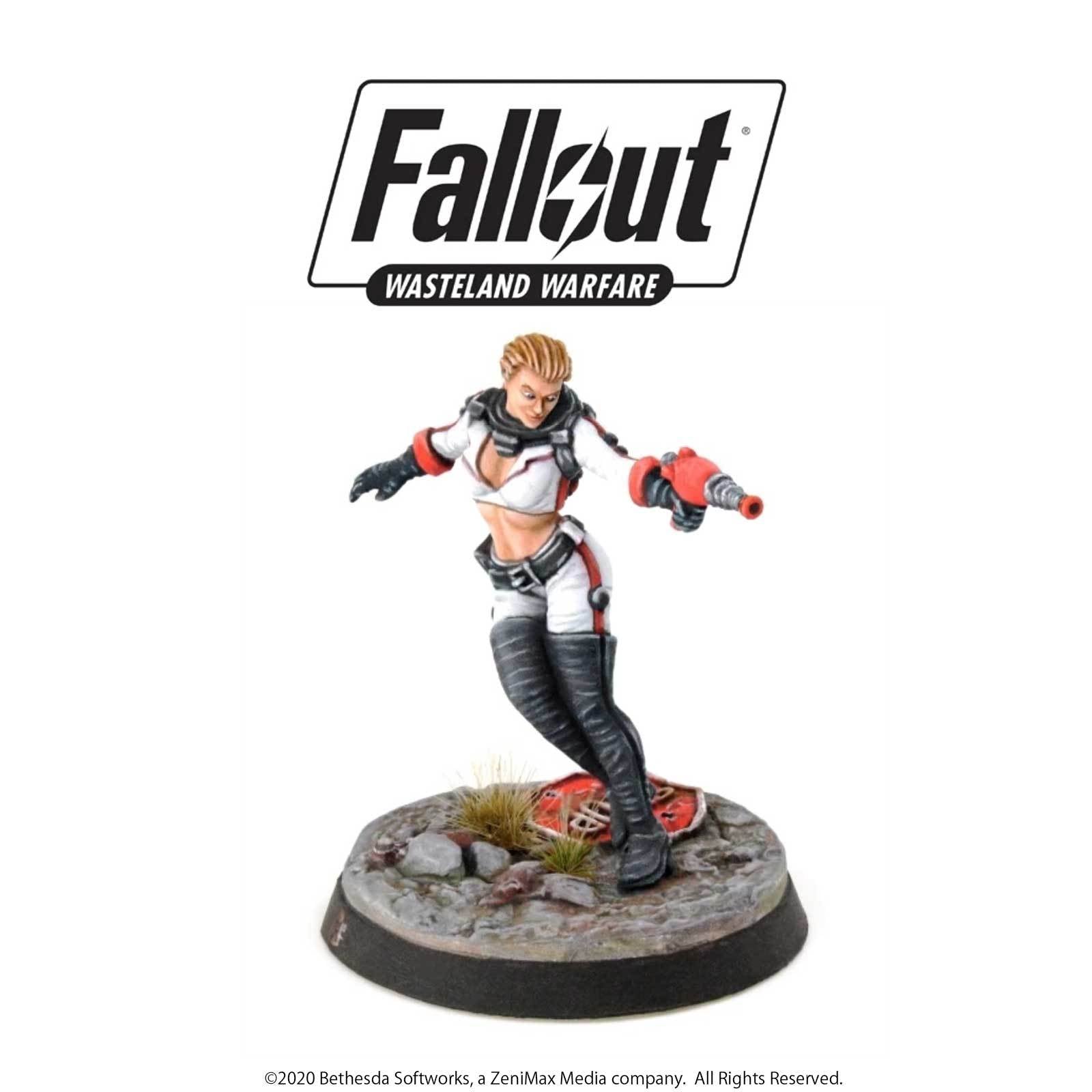 Modiphius Fallout Wasteland Warfare Nuka Cola Girl miniatura resina