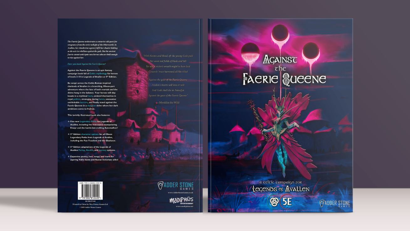 Modiphius Legends of Avallen Against the Faerie Queene bundle