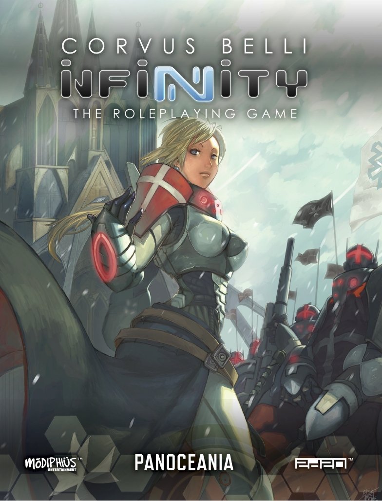 Modiphius Infinity PanOceania supplemento PDF iperpotenza