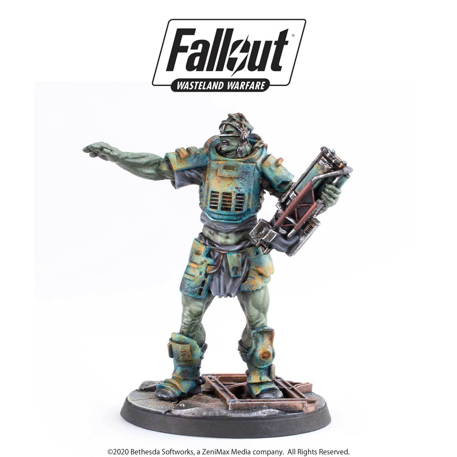 Fallout Wasteland Warfare Super Mutants Overlord and Fist 2 miniature