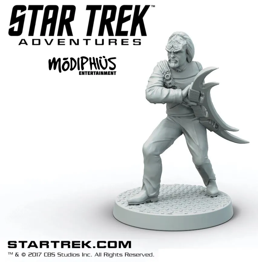 Modiphius Star Trek Adventures Worf TNG miniatura file STL