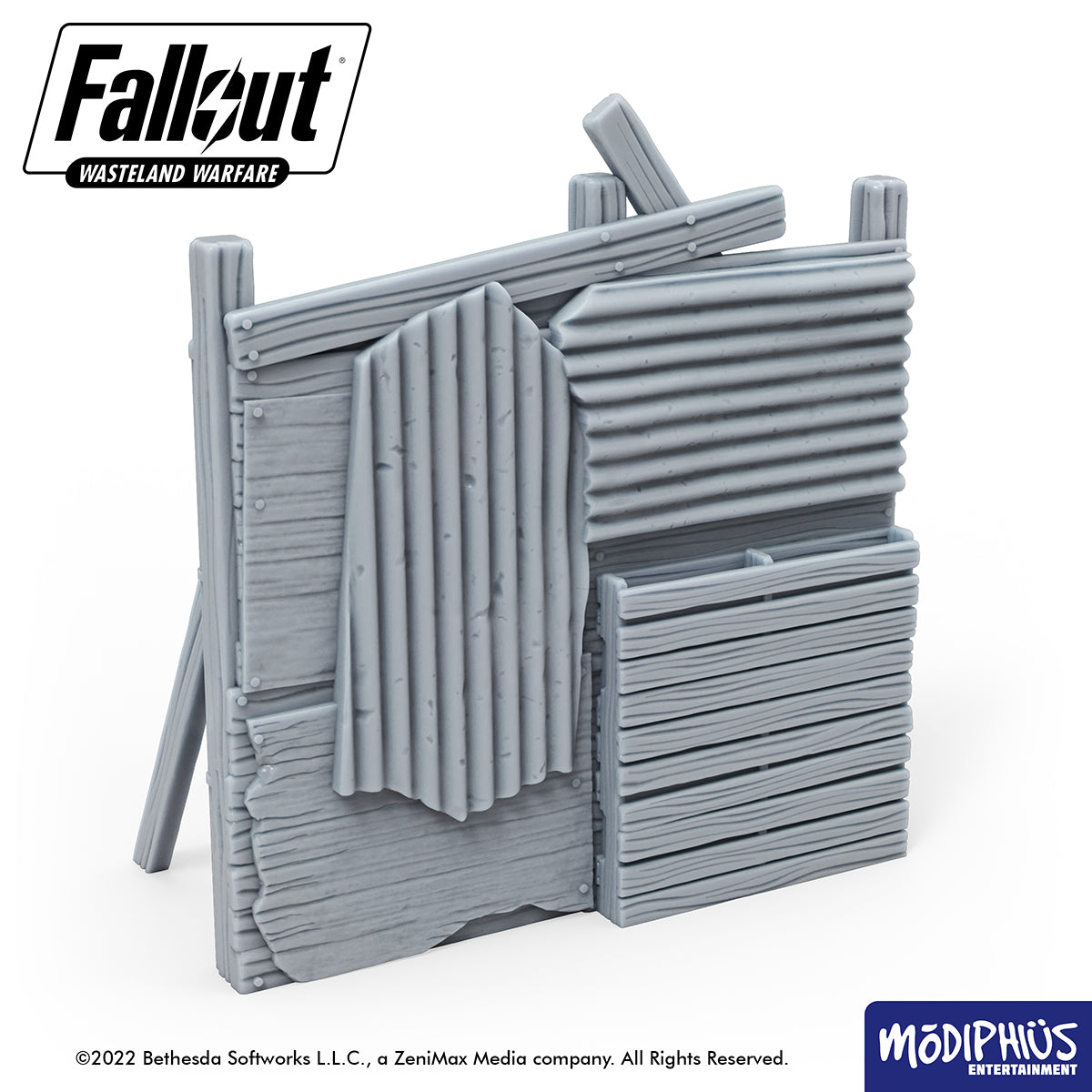 Fallout Wasteland Warfare Settlement Walls terreno STL stampa 3D