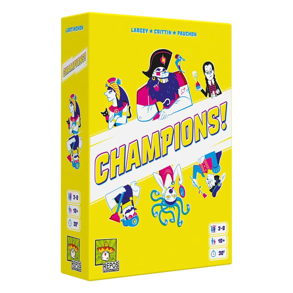 Asmodee Champions! party game edizione italiana 3-8 giocatori