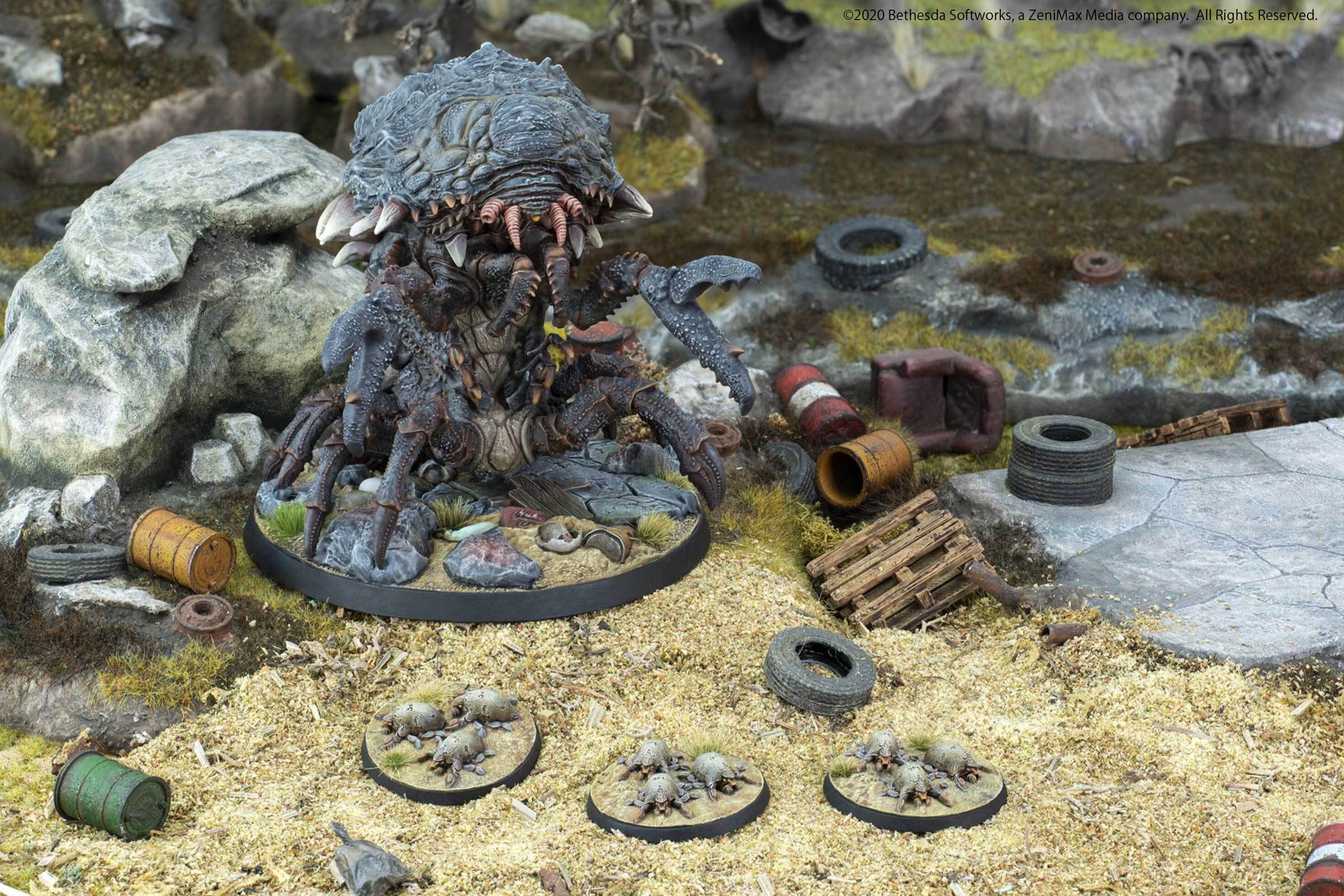 Modiphius Fallout Wasteland Warfare Creatures miniatura Mirelurk Queen