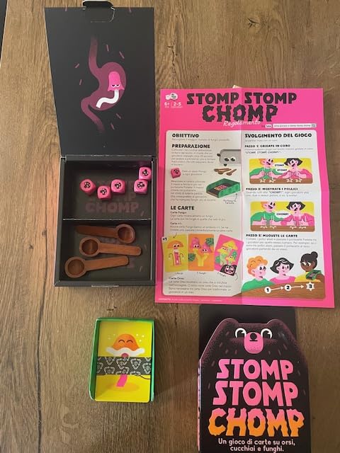 Asmodee Stomp Stomp Chomp carte da gioco edizione italiana