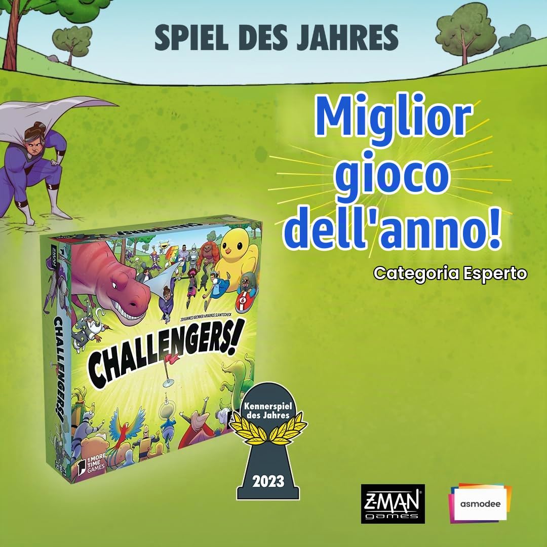 Asmodee Challengers gioco da tavolo edizione italiana 1-8 giocatori