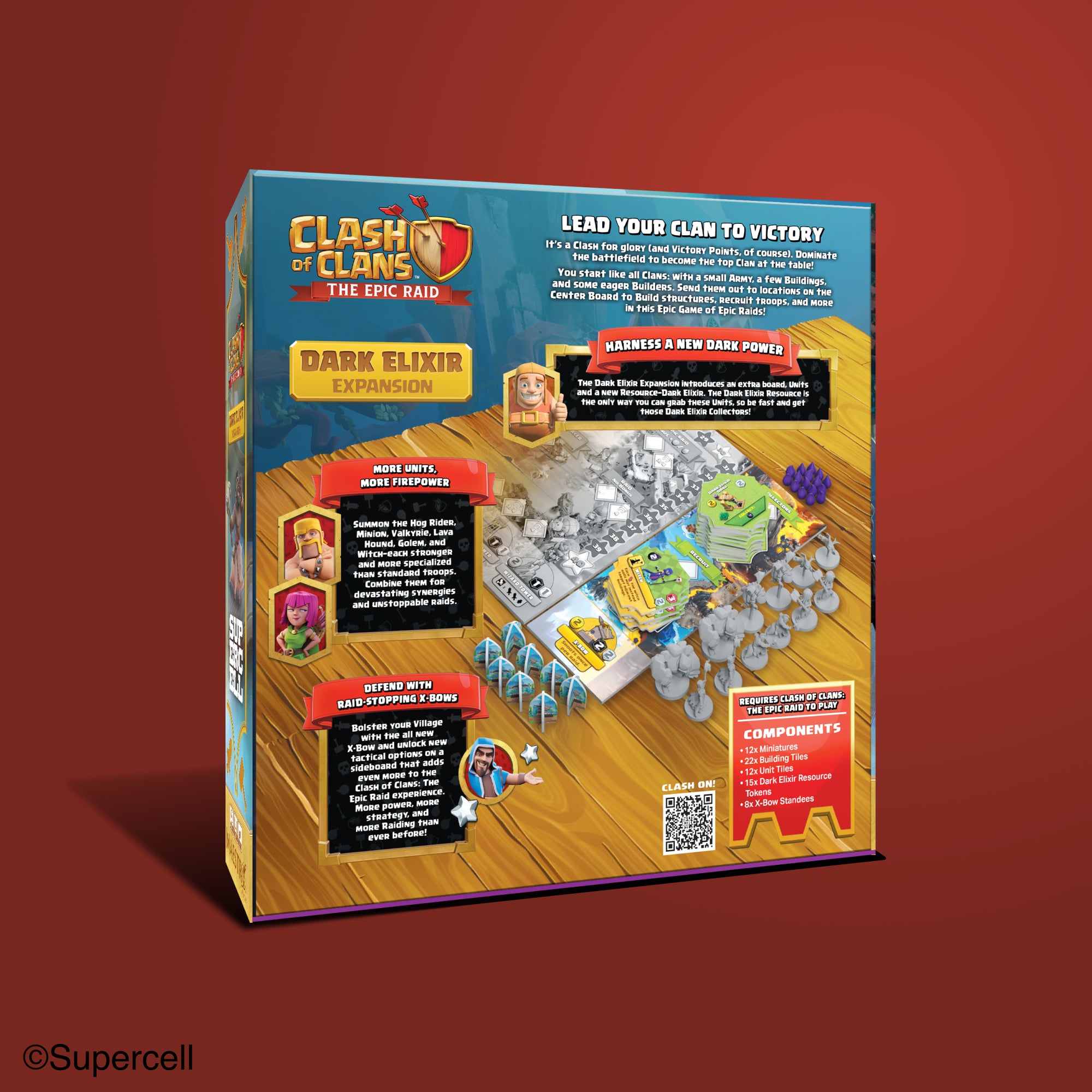 Clash of Clans The Epic Raid Espansione Elisir Nero gioco da tavolo