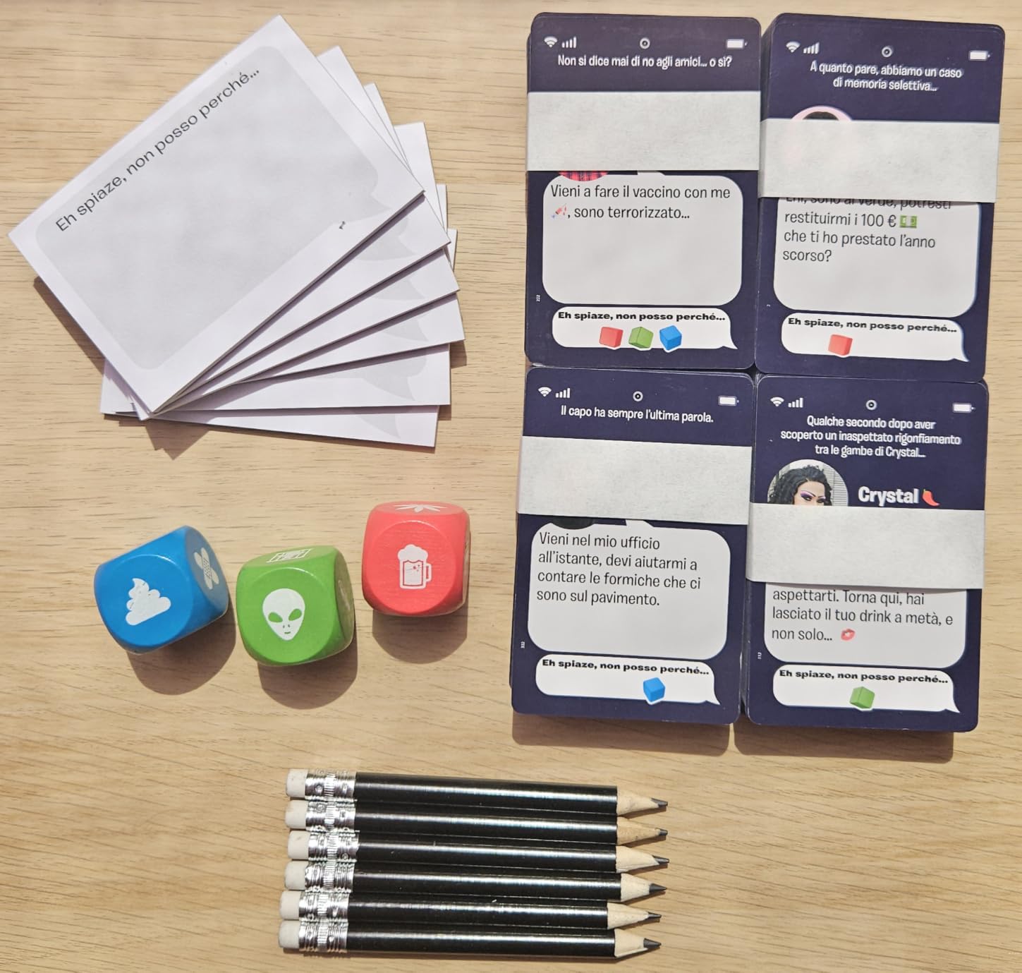 Asmodee Adult Shits carte party game edizione italiana 18+ 3-6 giocatori