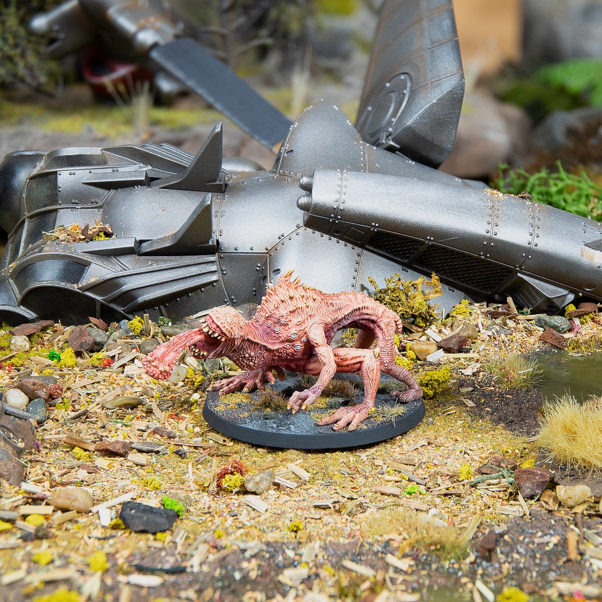 Modiphius Fallout Miniatures Cryptids Snallygasters resina 32mm