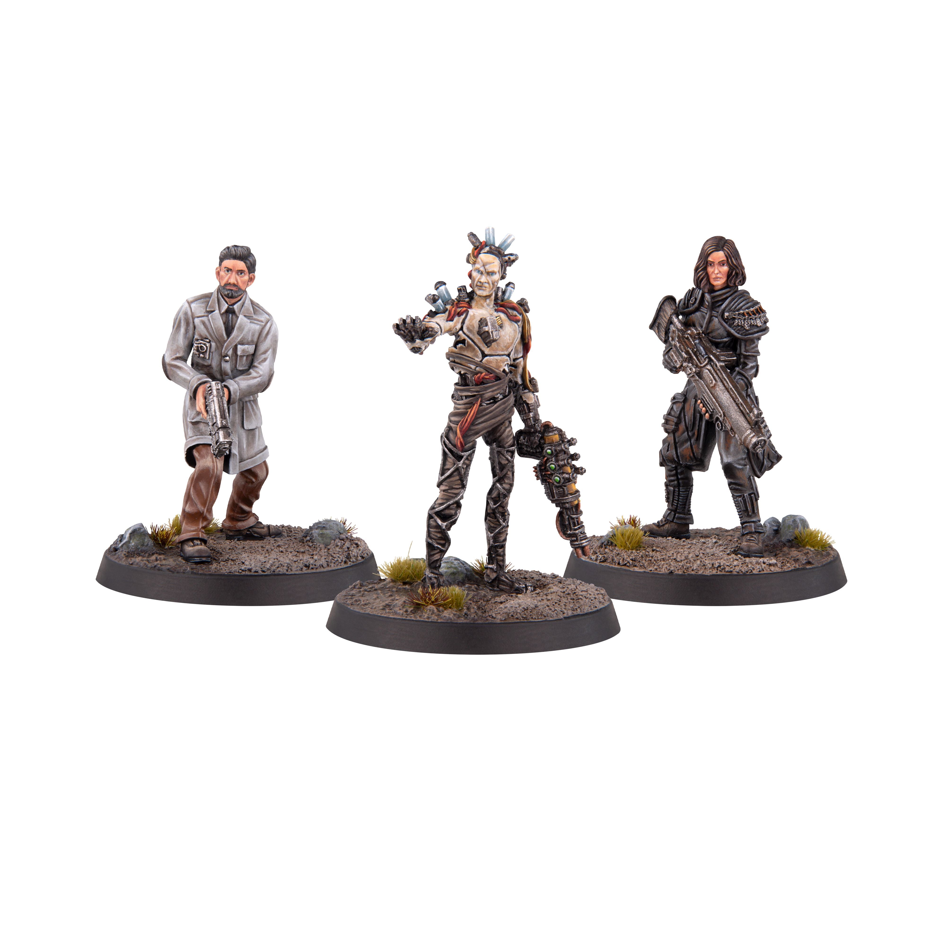 Modiphius Fallout Factions Arcadia Renegades miniatura resina