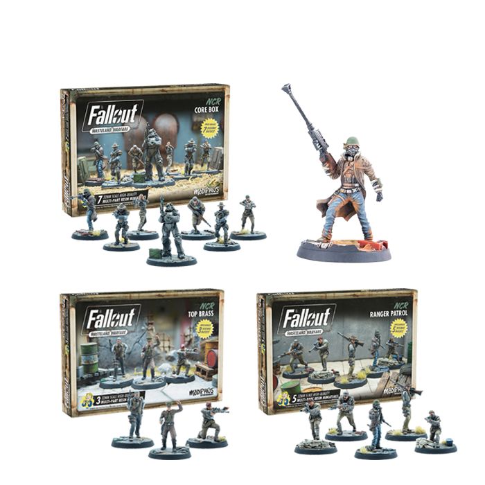 Modiphius Fallout NCR Forces Bundle miniature New Vegas