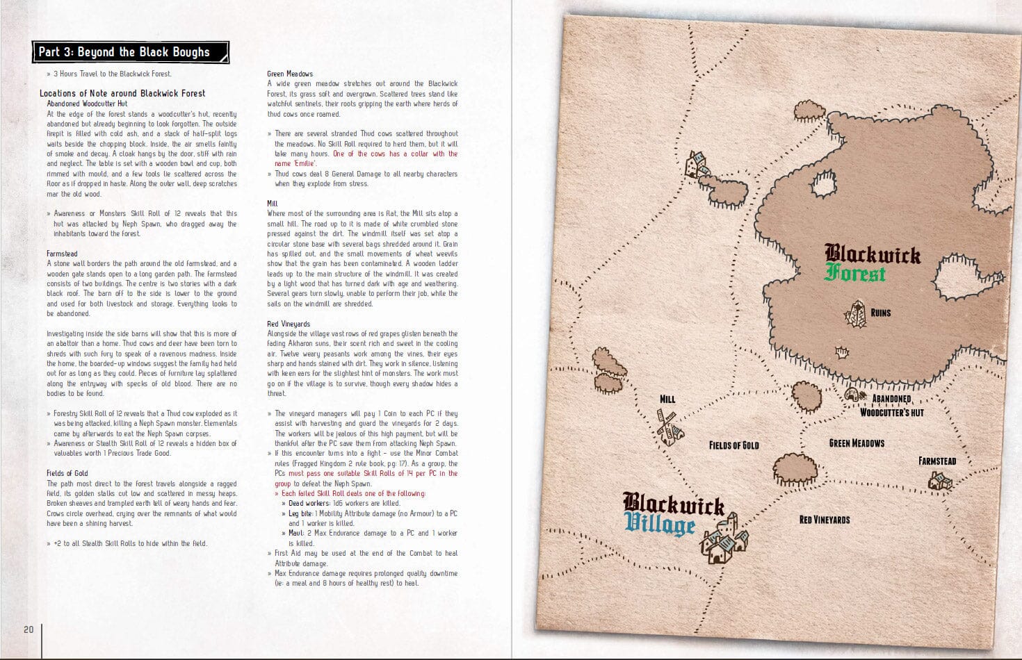 Modiphius Fragged Kingdom 2 Wyld Out! avventura GDR PDF 40 pagine
