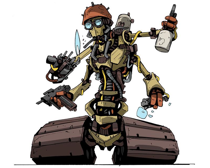 Free League Mutant Mechatron Year Zero Espansione Robot GDR