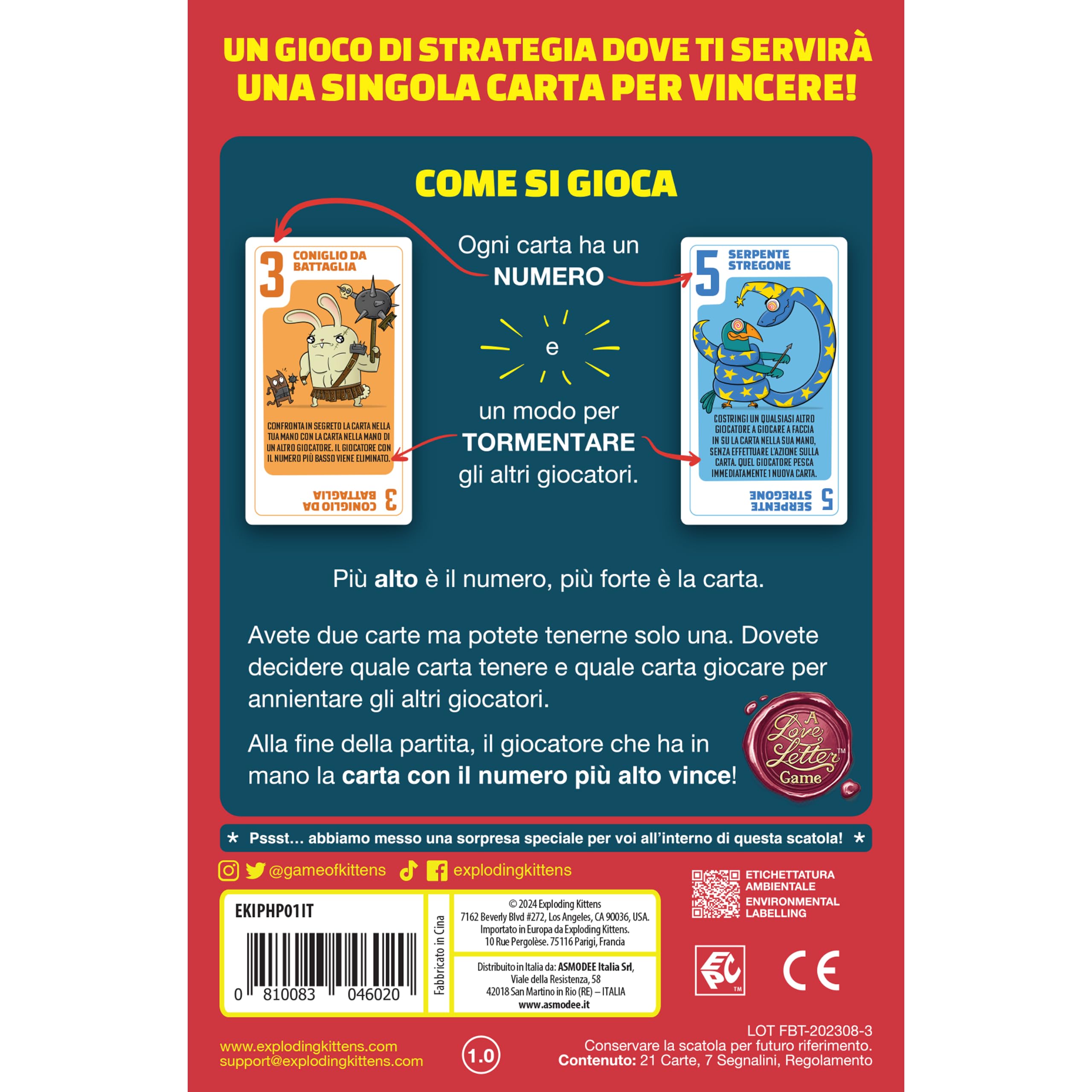 Asmodee Power Hungry Pets gioco di carte famiglia 2-6 giocatori
