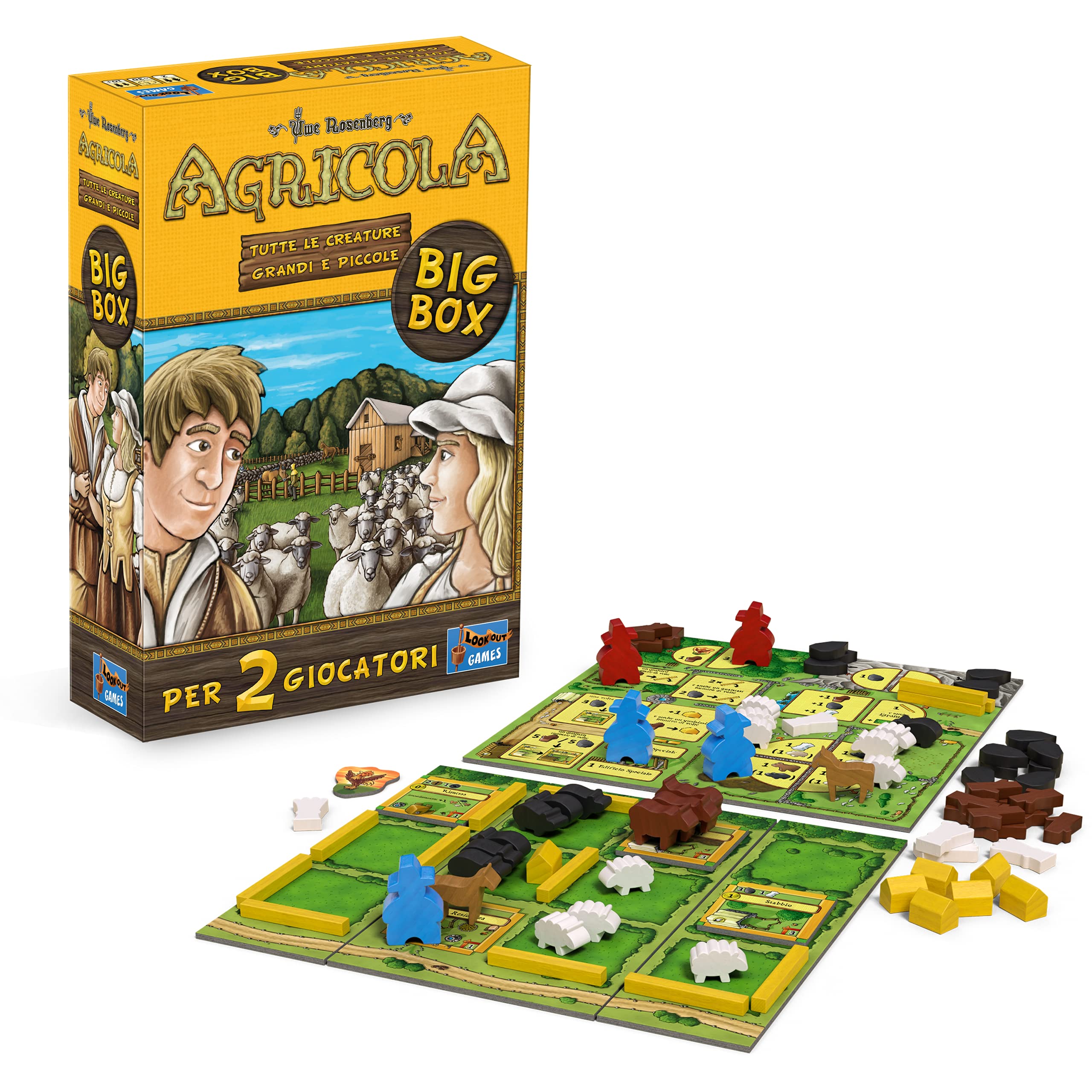 Asmodee Agricola Tutte Creature gioco 2 giocatori Big Box 30 min
