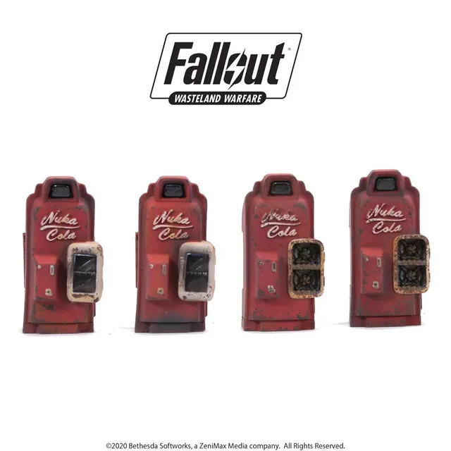 Modiphius Fallout Wasteland Warfare Nuka-Cola Machines Scenici