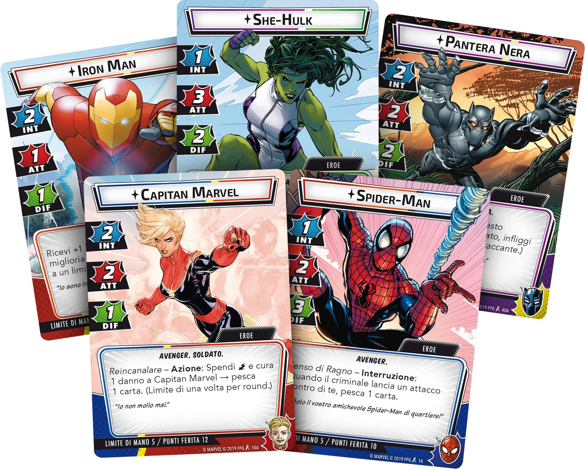 Asmodee Marvel Champions LCG gioco carte cooperativo italiano base