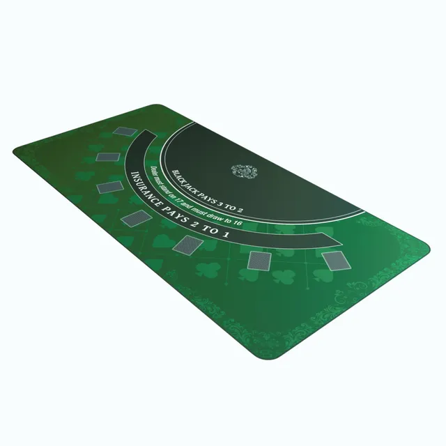 Cards&Co Blackjack tappetino 140x75 cm verde Bullets