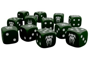 Modiphius Cohors Cthulhu Tactics Dice Pack set dadi D6