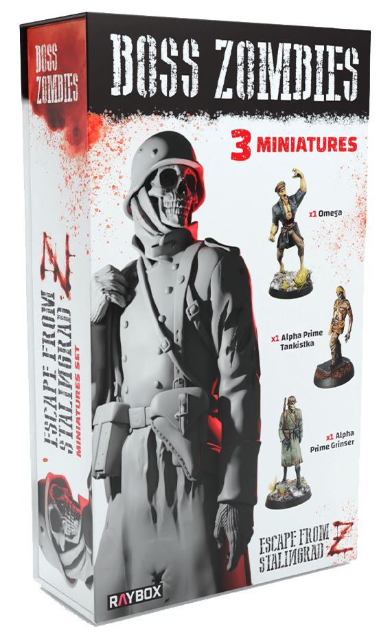 Escape from Stalingrad Z Boss Zombies 3 miniature plastica