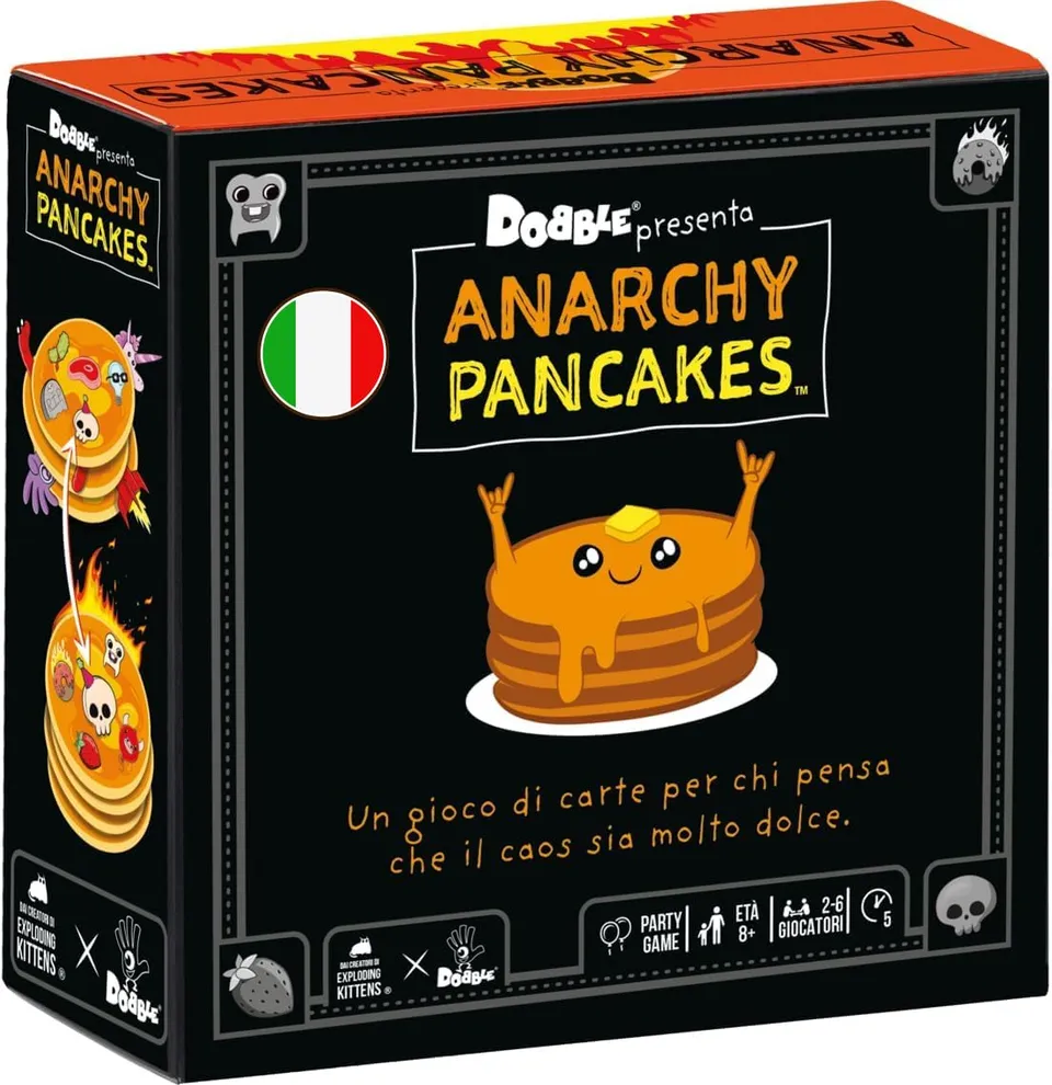 Asmodee Dobble Anarchy Pancakes carte da gioco edizione italiana 5 min