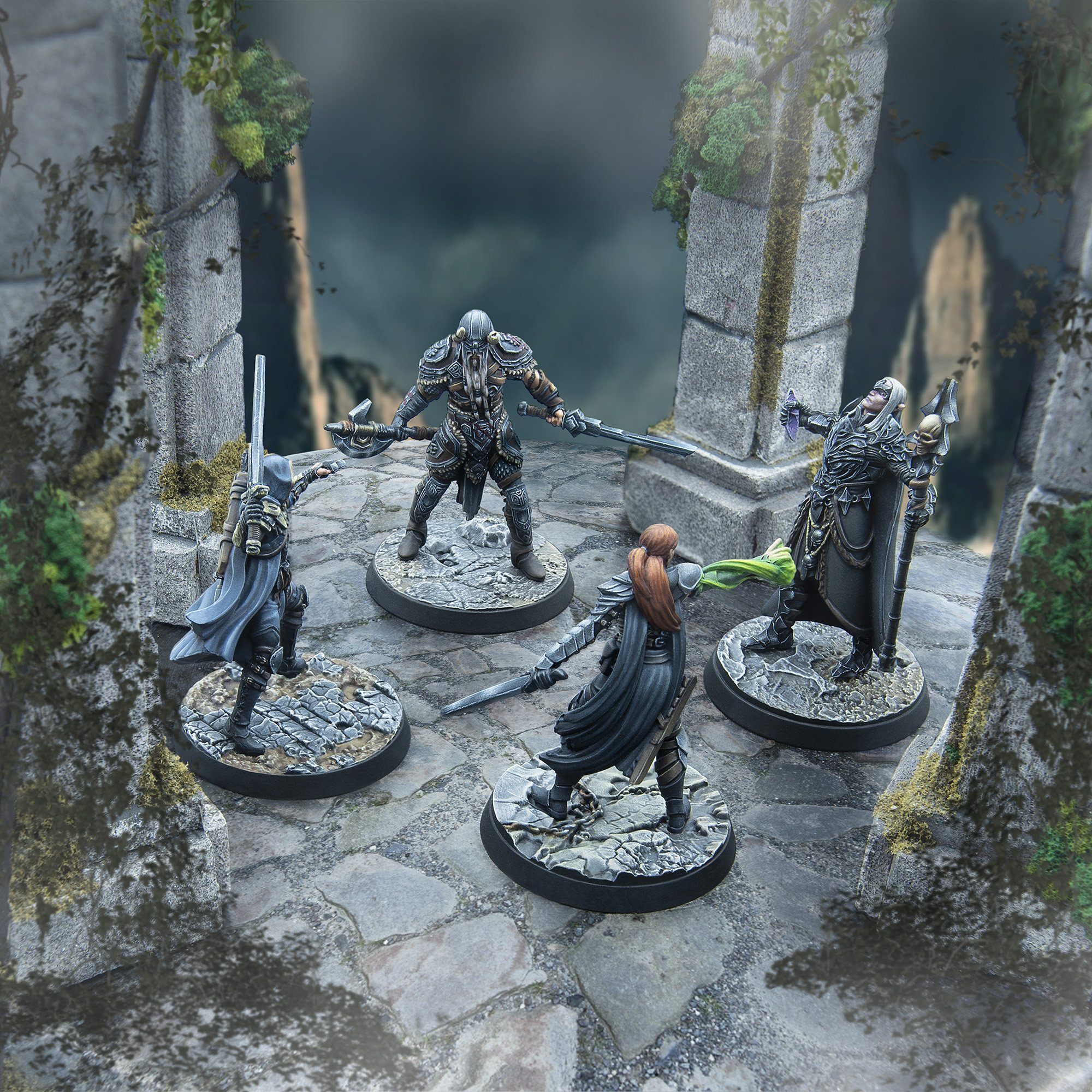 Elder Scrolls Call to Arms Online Character Pack 4 miniature resina