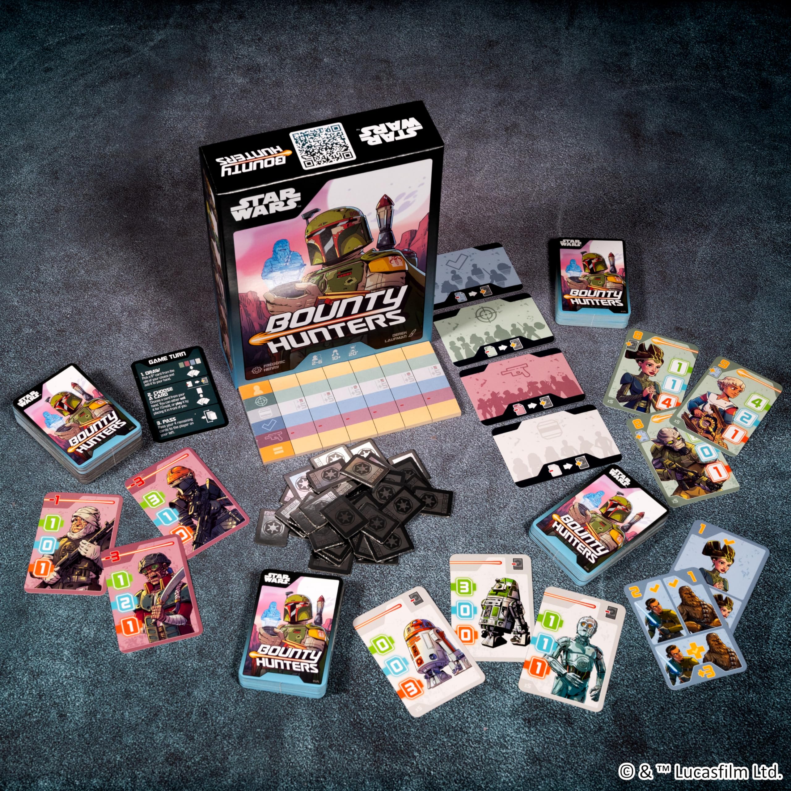 Asmodee Star Wars Bounty Hunters gioco carte 2-6 giocatori