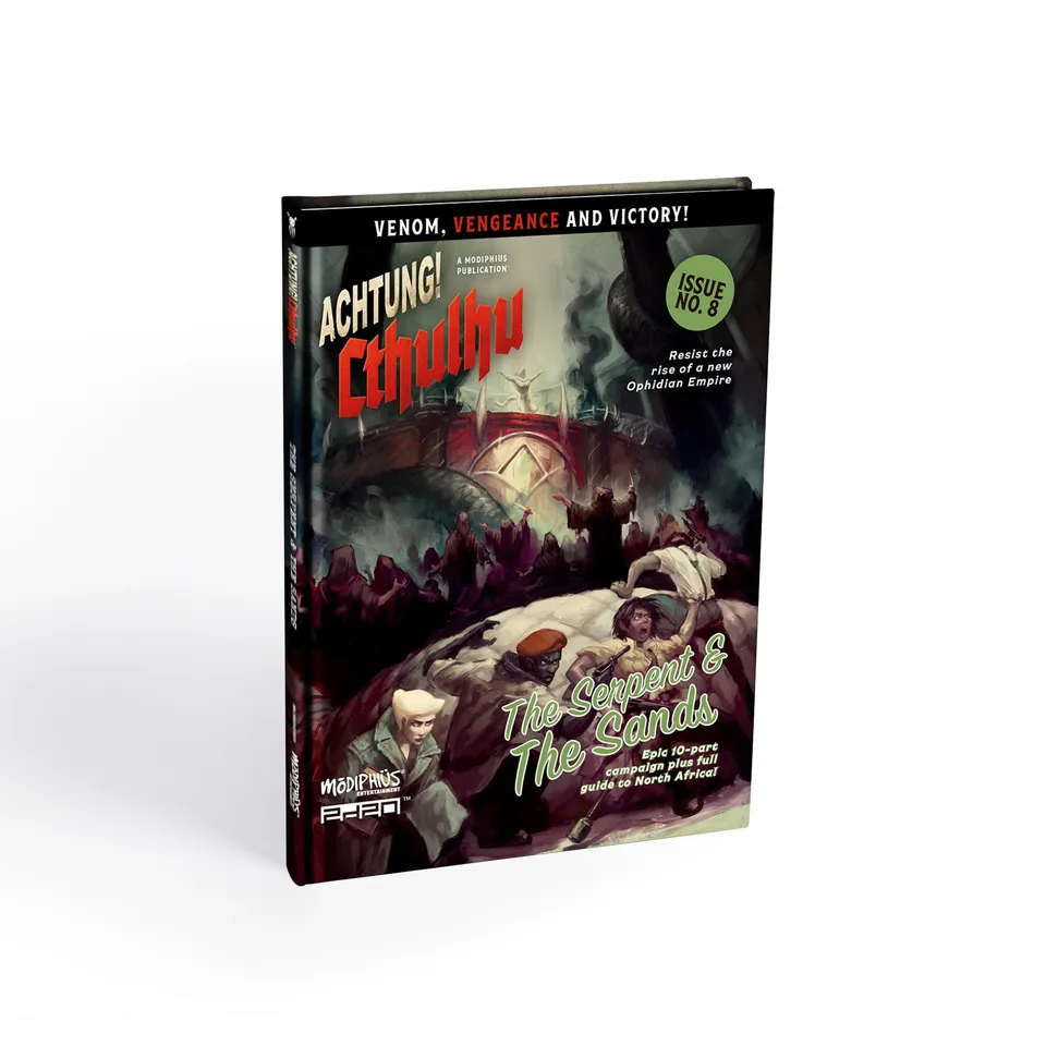 Modiphius Achtung! Cthulhu Serpent and the Sands manuale GDR 2d20