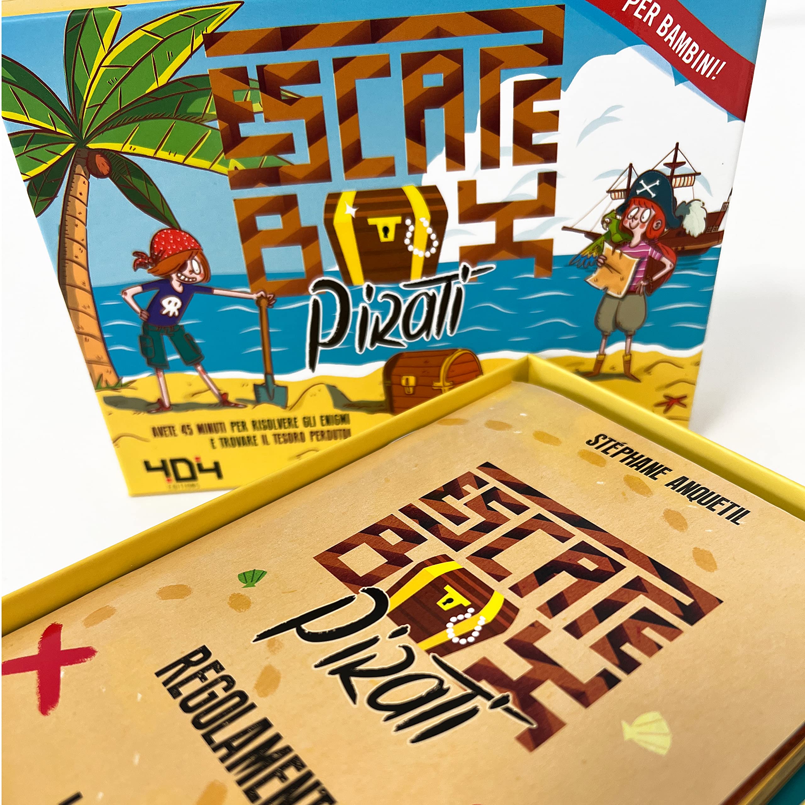 Asmodee Escape Box Pirati gioco scatola 2-5 giocatori 45 min