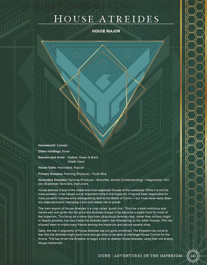 Modiphius Dune Adventures in the Imperium Manuale Base PDF Standard