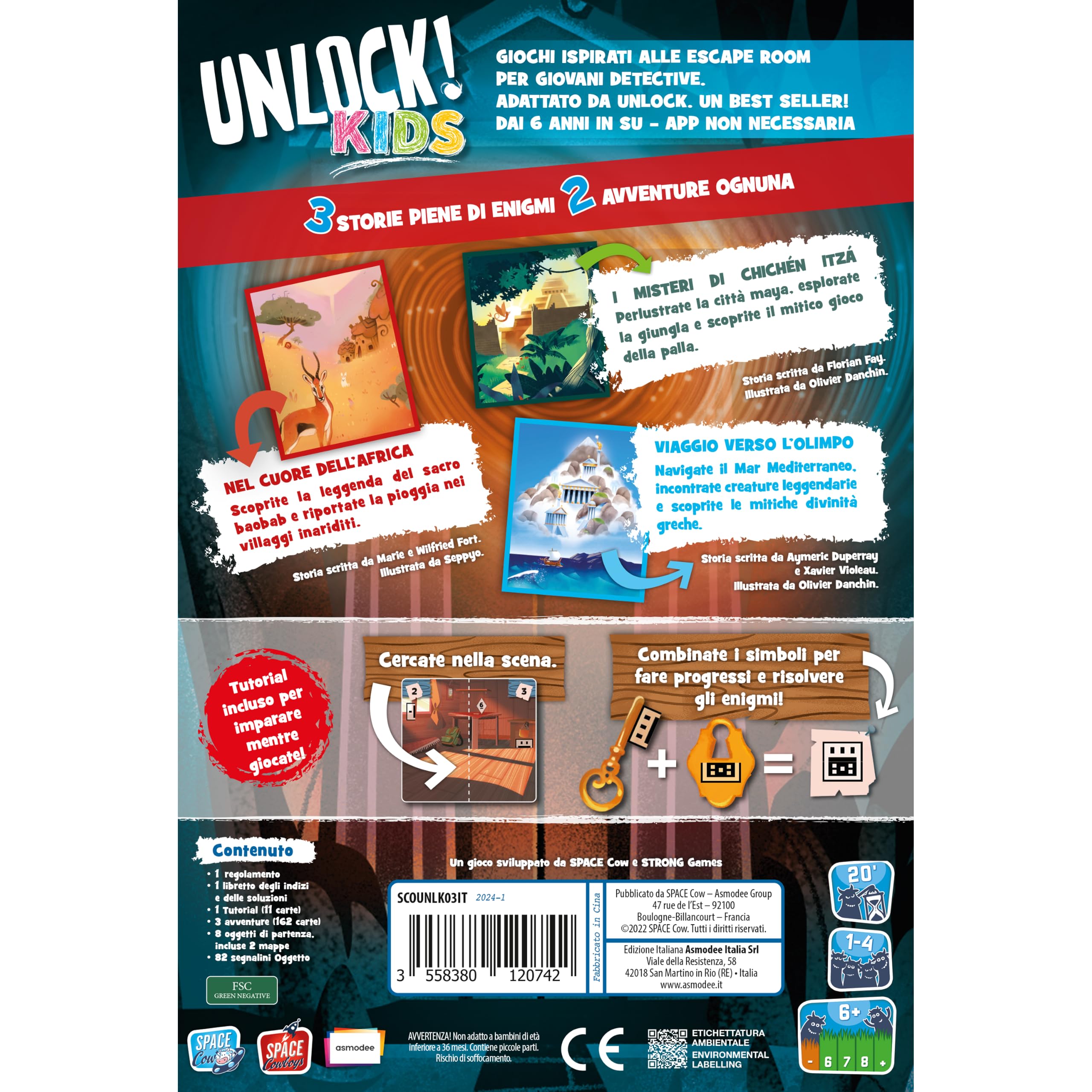 Asmodee Unlock! Kids Storie Leggendarie Gioco di Carte 6+ anni