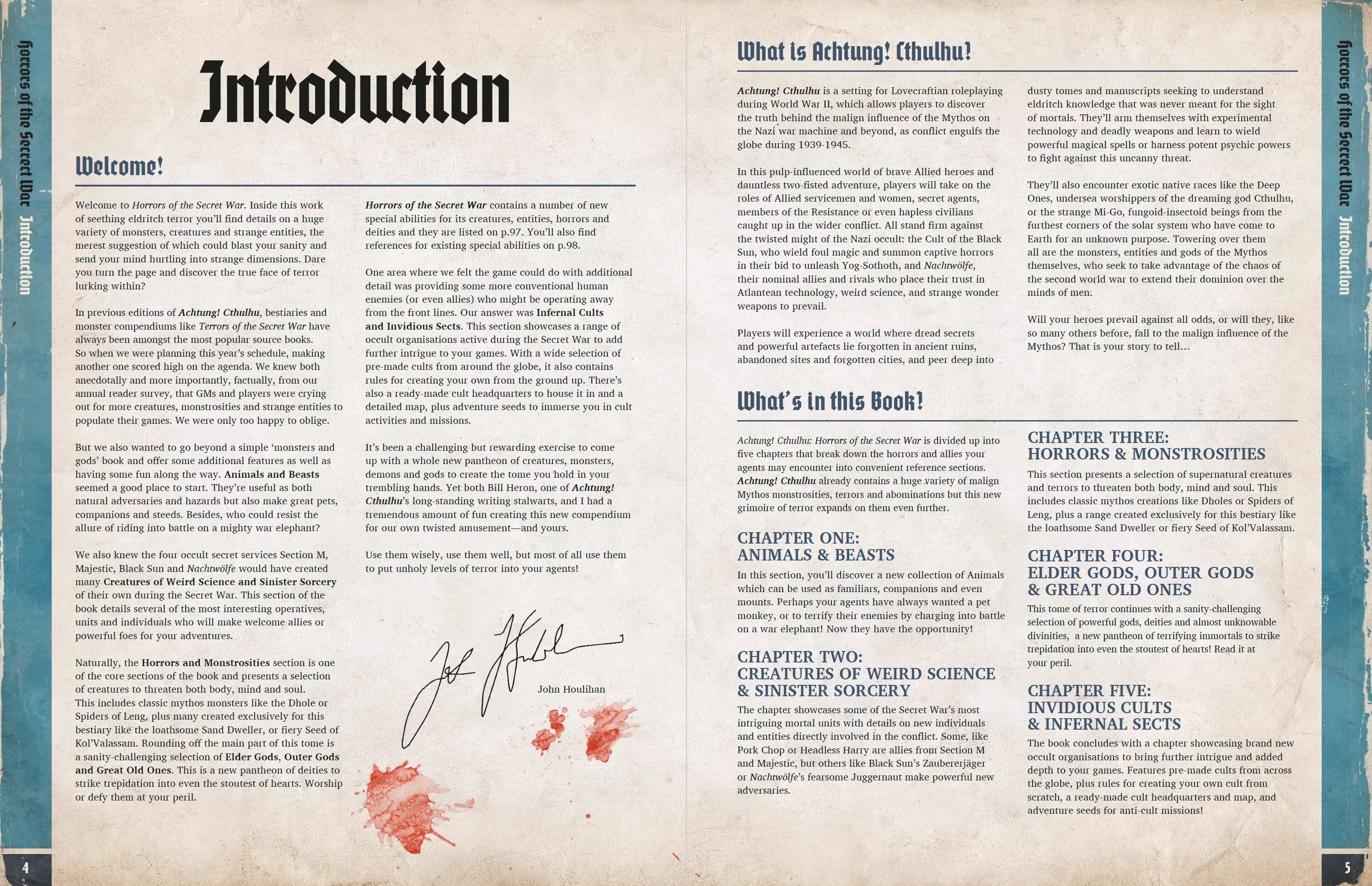 Achtung Cthulhu Horrors of the Secret War manuale PDF 2d20