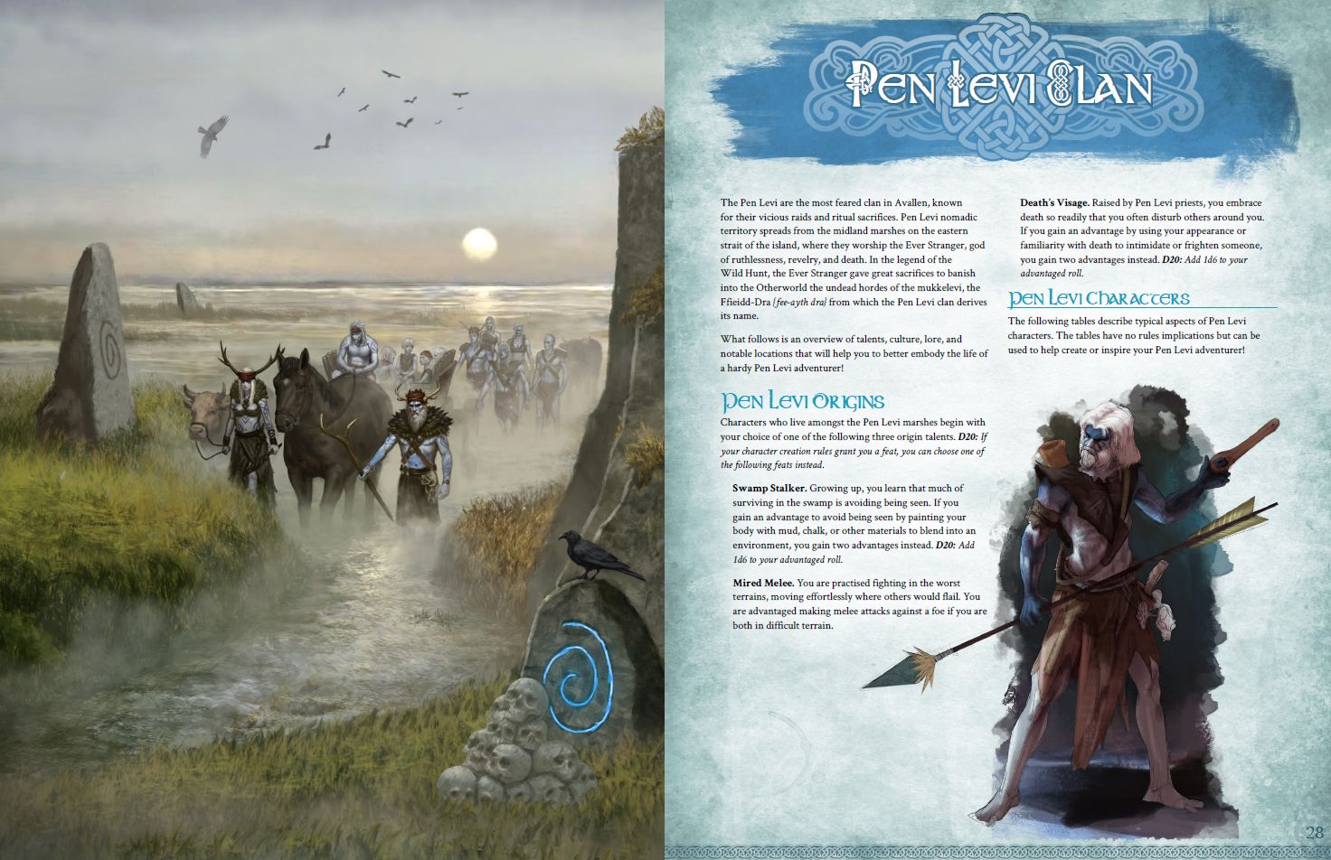 Modiphius Legends of Avallen Faeseeker's Guide pdf 238 pagine