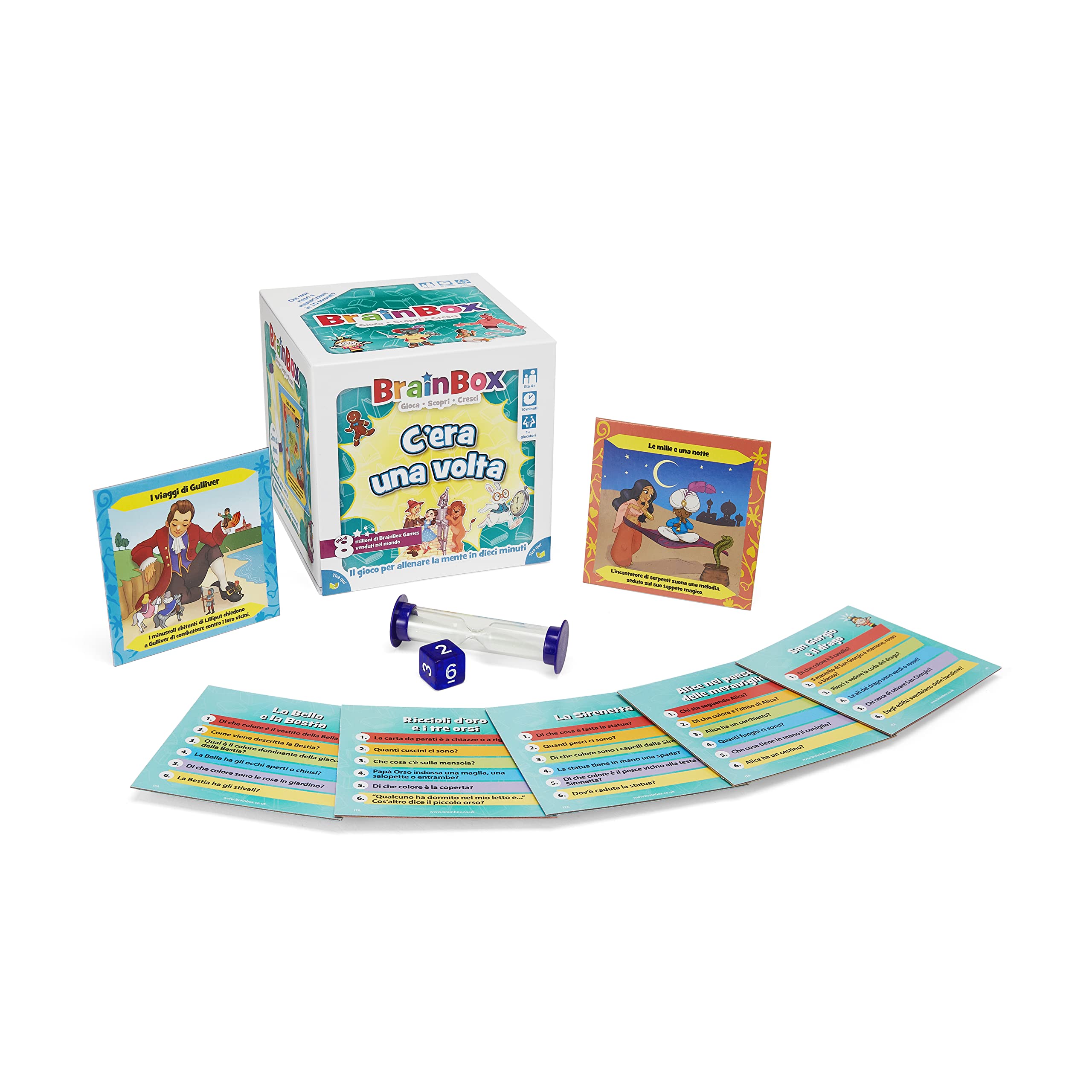 Asmodee BrainBox C'era Una Volta gioco memoria 55 carte fiabe