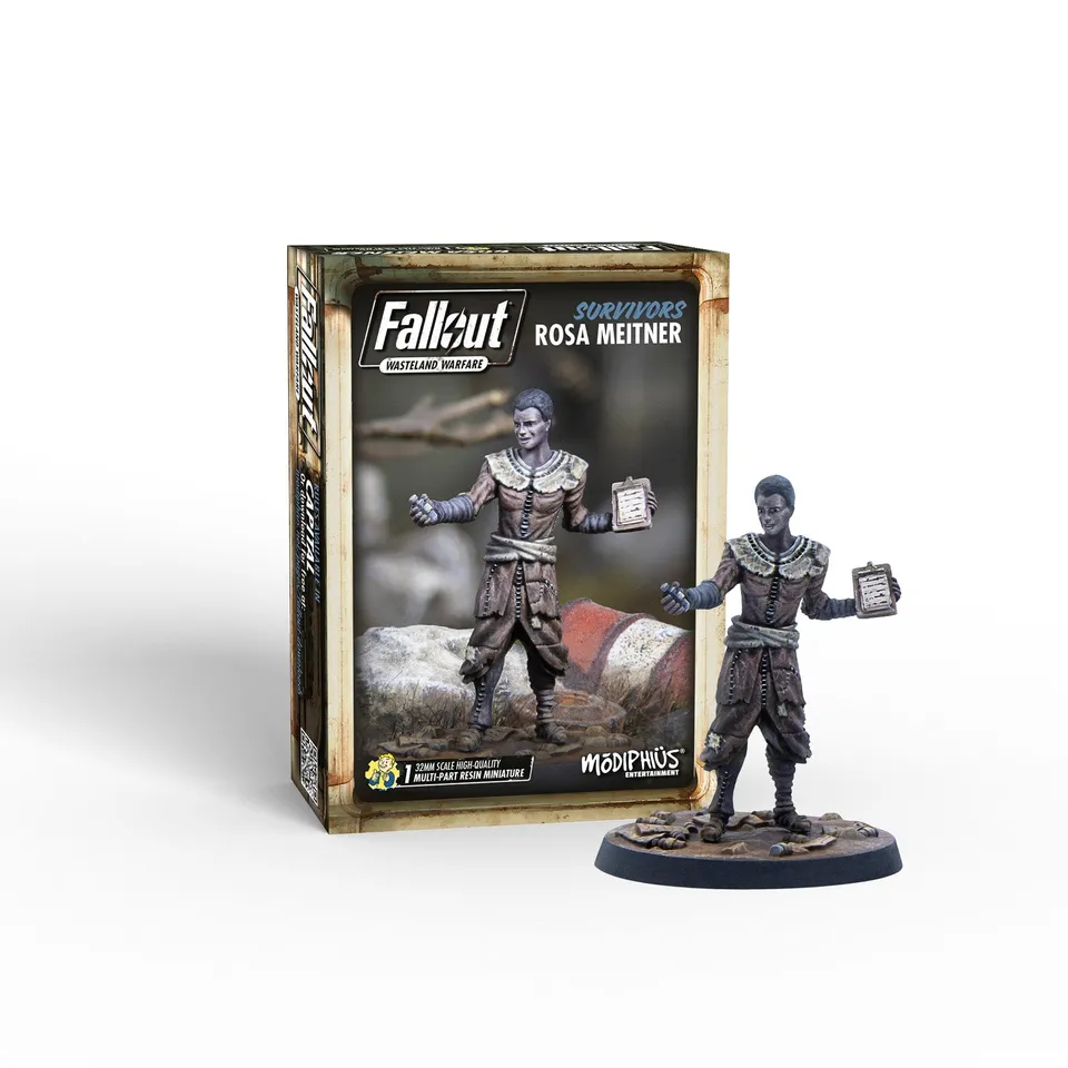 Fallout Wasteland Warfare Rosa Meitner miniatura 32mm