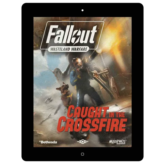 Modiphius Fallout Wasteland Warfare Caught in the Crossfire libro PDF