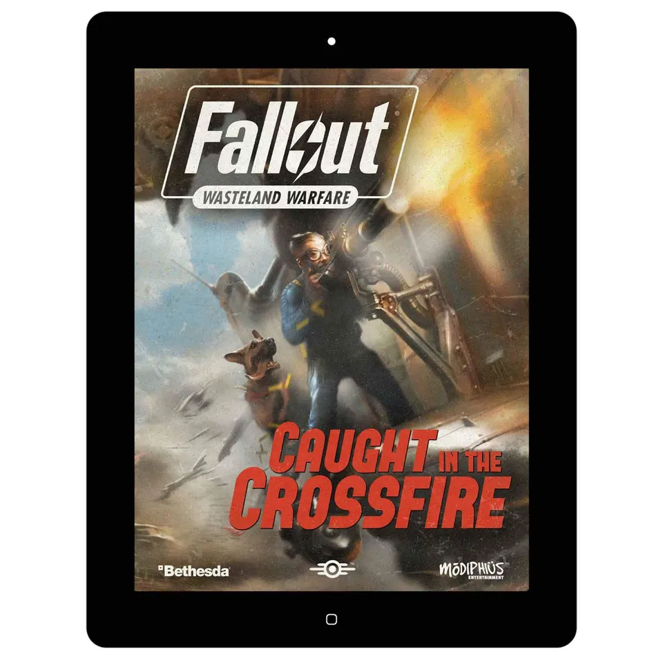 Modiphius Fallout Wasteland Warfare Caught in the Crossfire libro PDF