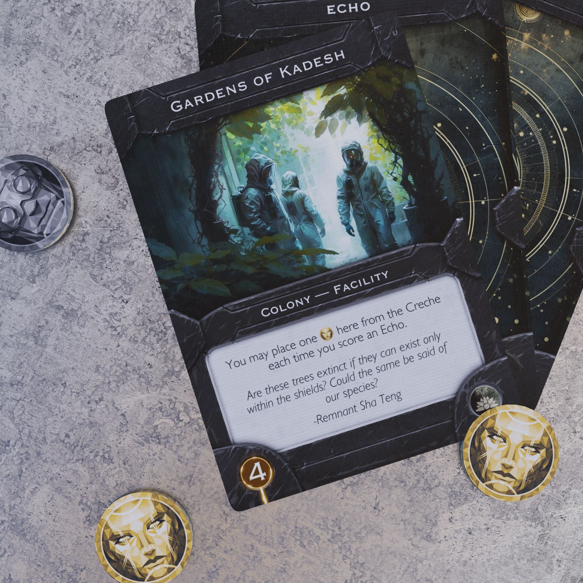 Modiphius Sovereign Exiles of Eden espansione carte 4 fazioni