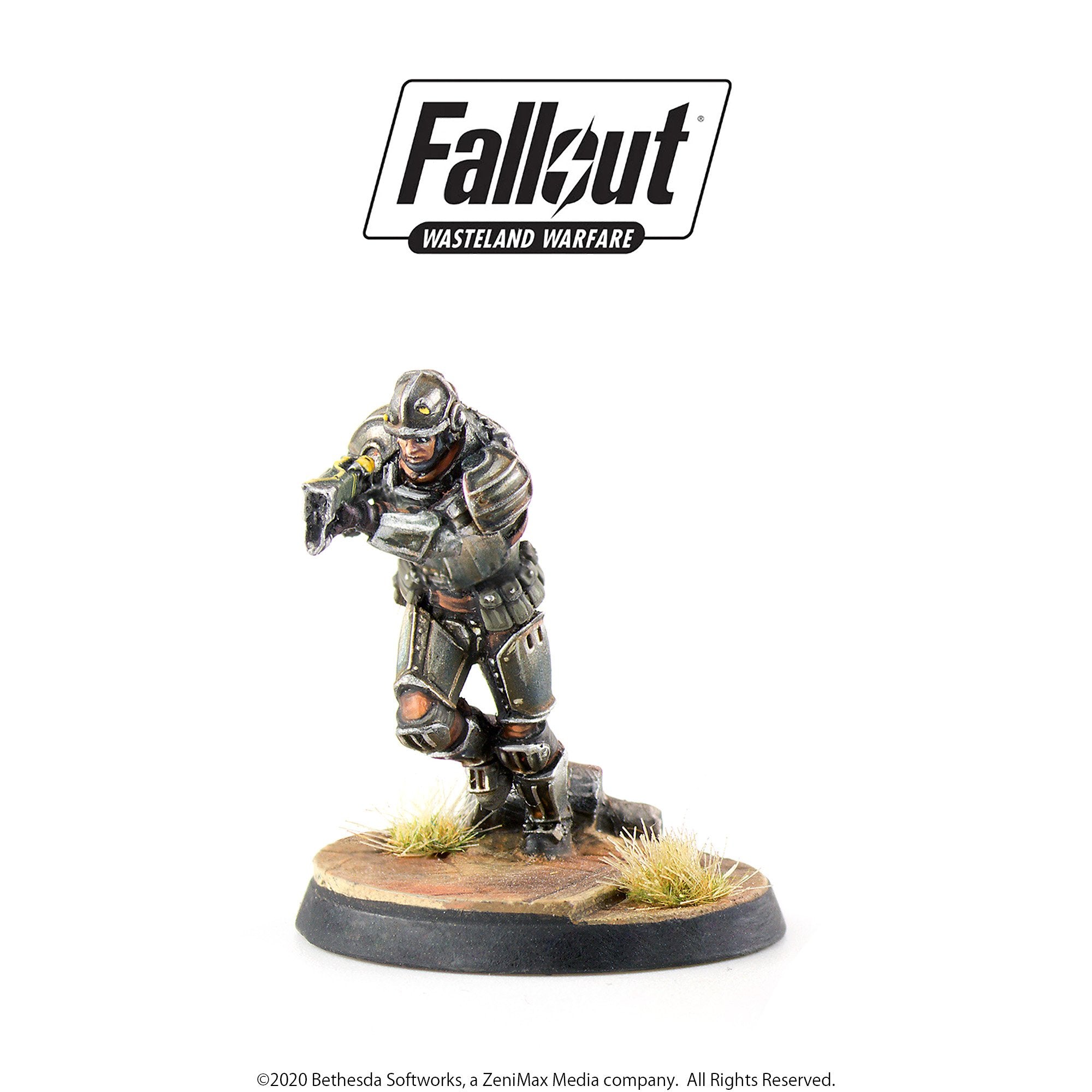Fallout Wasteland Warfare Brotherhood Frontline Knights miniature